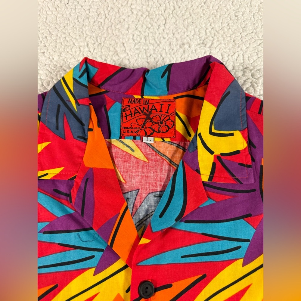 Vtg Surf Line Jams Made In Hawaii Shirt - 100% Cotton RARE Prototype Men L READ - Picture 10 of 11